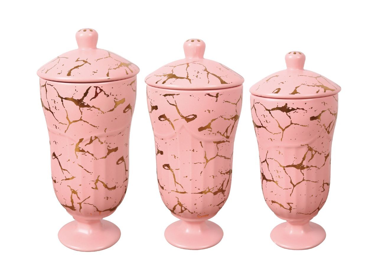 BM905 Pink Toples Permen Gracia dengan Motif Marmer